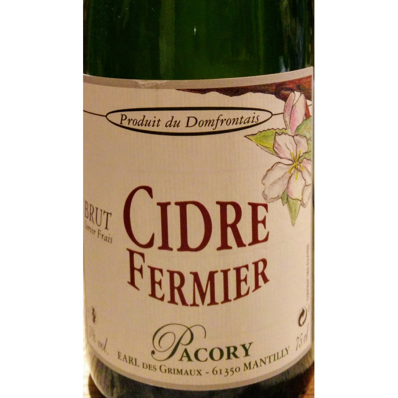 Cidre Fermier Normand Brut, Pacory du Domfrontais Organic